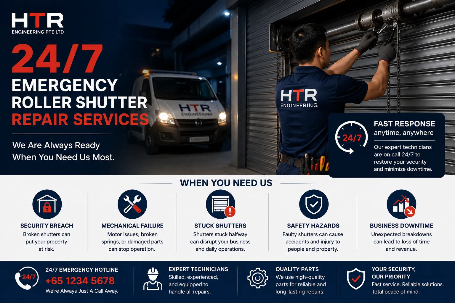 24/7 Emergency Roller Shutter Repair Services – Why Fast Response Matters