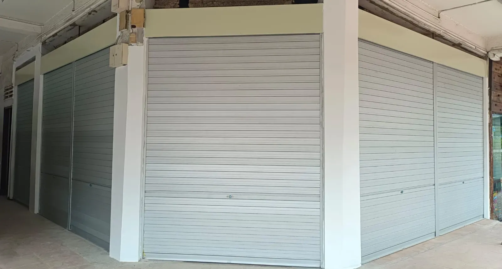 Installation of Six New Manual Roller Shutters Across Four Box Areas