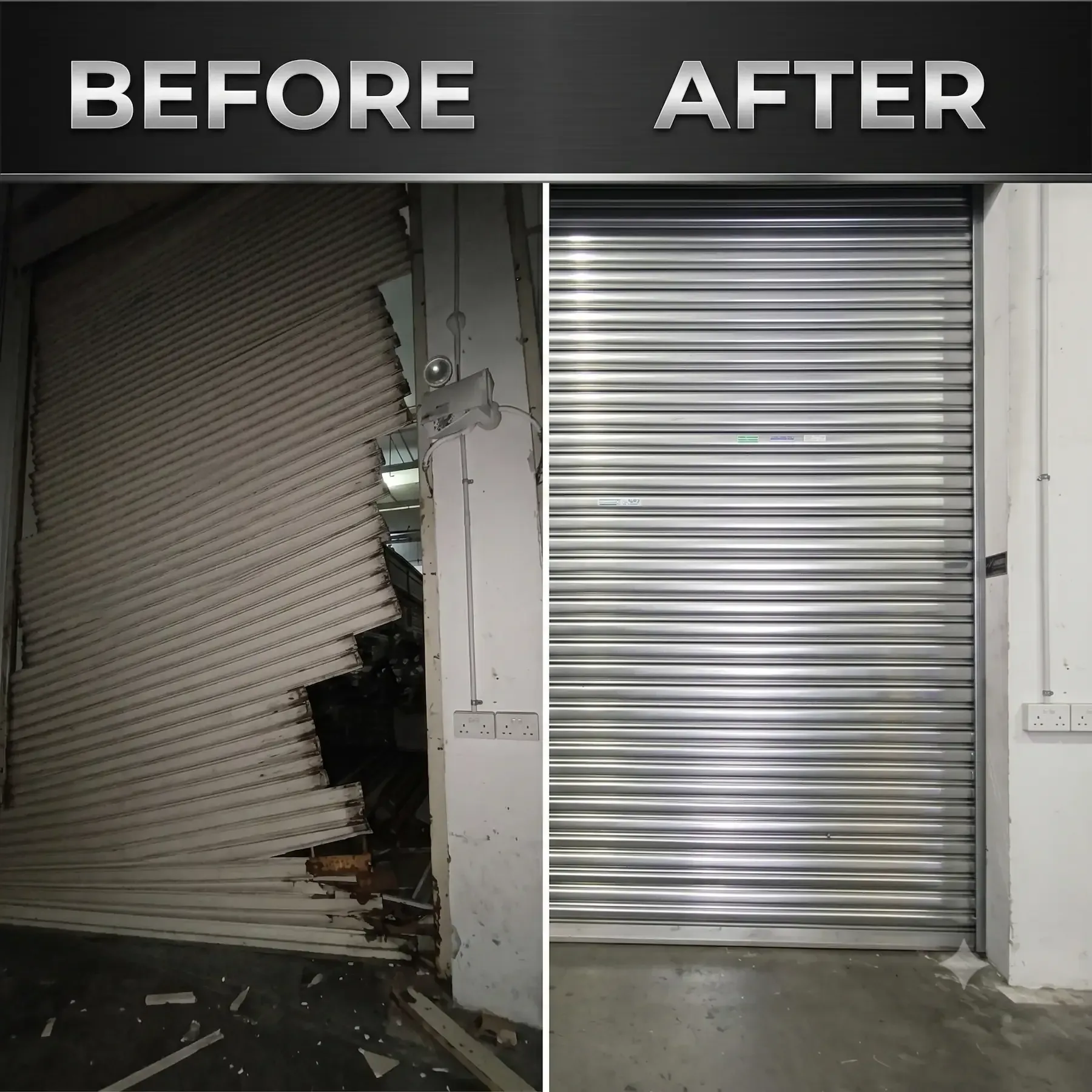 Emergency Off-Track Roller Shutter Slats Repair & Realignment