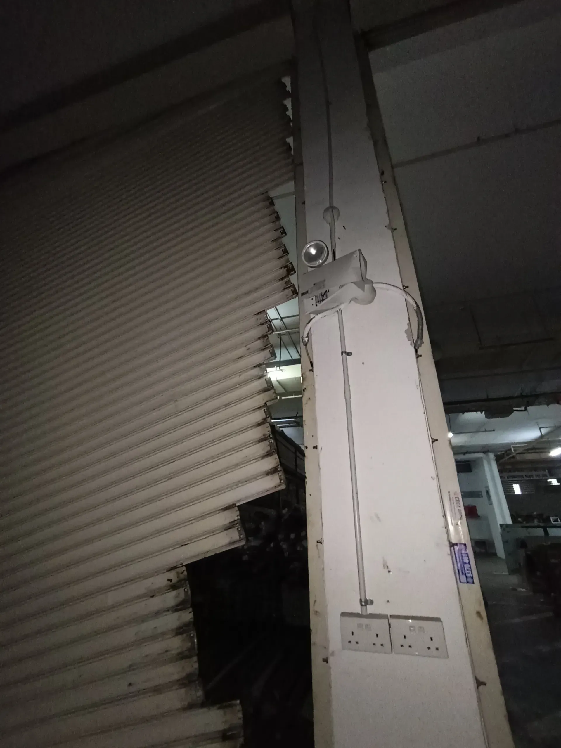 Emergency Off-Track Roller Shutter Slats Repair & Realignment Project Image in Singapore - Roller Shutter Specialist